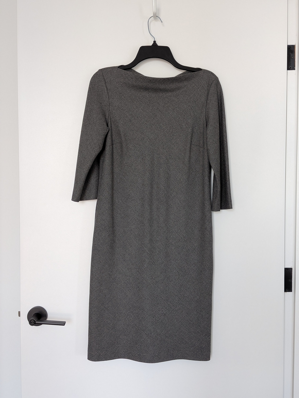 Theory Heather Gray Midi Dress